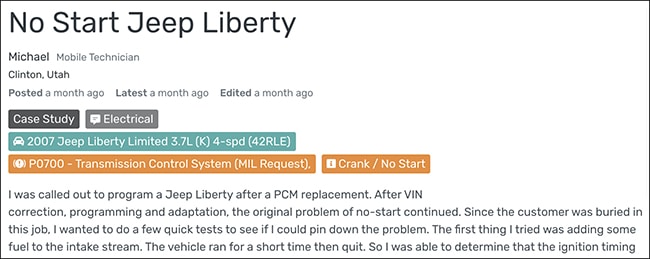 La reprogramación de PCM conduce a una solución más básica liberty pcm La reprogramación de PCM conduce a una solución más básica