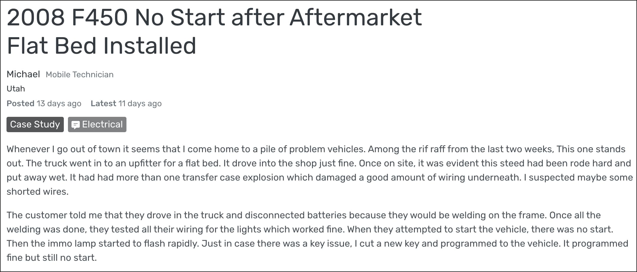 208 F450 article