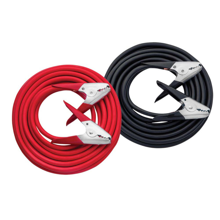 25 ft 2 GA Single Booster Cables with 600A Parrot Clamps Clore Automotive
